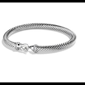 COPY - David Yurman silver buckle bracelet w/ dia…